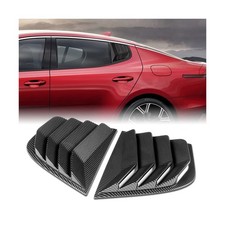 Painted Carbon Fiber Side Window Louvers Scoop Cover Vent Sun Shade Cover Com...