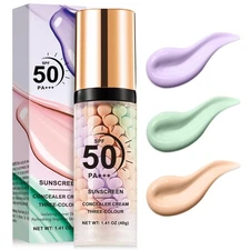 3-In-1 Face Primer, SPF 50, One Step Color Corrector, 1.35 Oz
