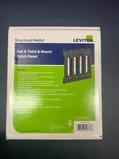 Leviton 476TM-624 Structured Media Cat 6 Twist  Mount Patch Panel