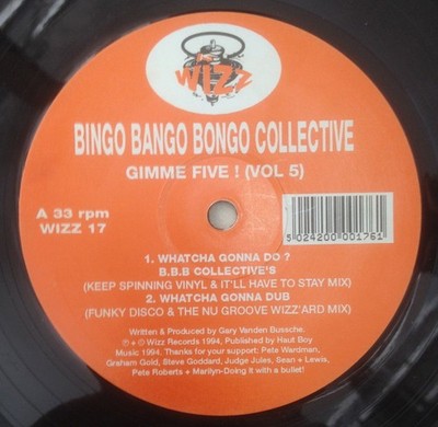 Bingo Bango Bongo Collective - Gimme Five ! (Vol 5), 12'', (Vinyl)