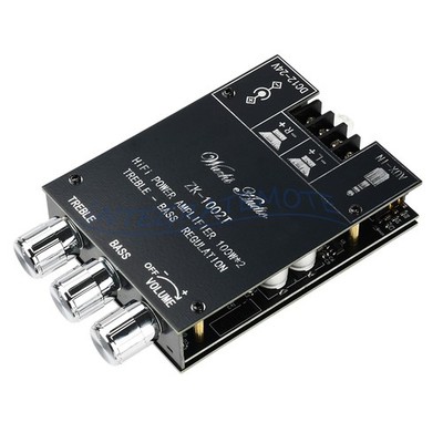 ZK-1002T Bluetooth 5.0 TPA3116 2-Channel 100WX2 Digital Audio Amplifier Module