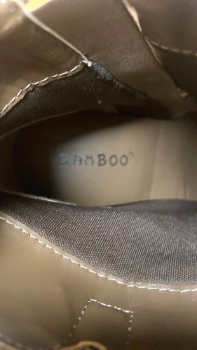 Botas de bambú para mujer marrón gamuza tacón alto 4” con cremallera lateral al tobillo talla: 7,5 - Imagen 6 de 6