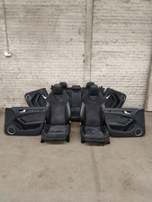 Interior Seat Set Black Leather Suede Oem Audi A4 S4 B8 B8.5 2010-16 Note