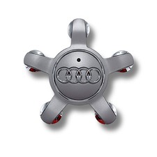Original Audi A3 A4 Q3 Q5 silber Felgensterne Radzierkappe Nabendeckel 8R0601165