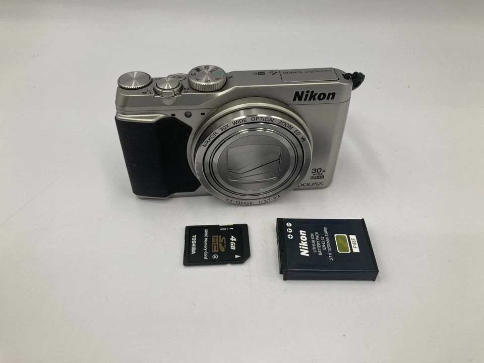 Excellent Nikon COOLPIX S9900 silver Digital Camera From Japan 2162 - Image 3 of 4