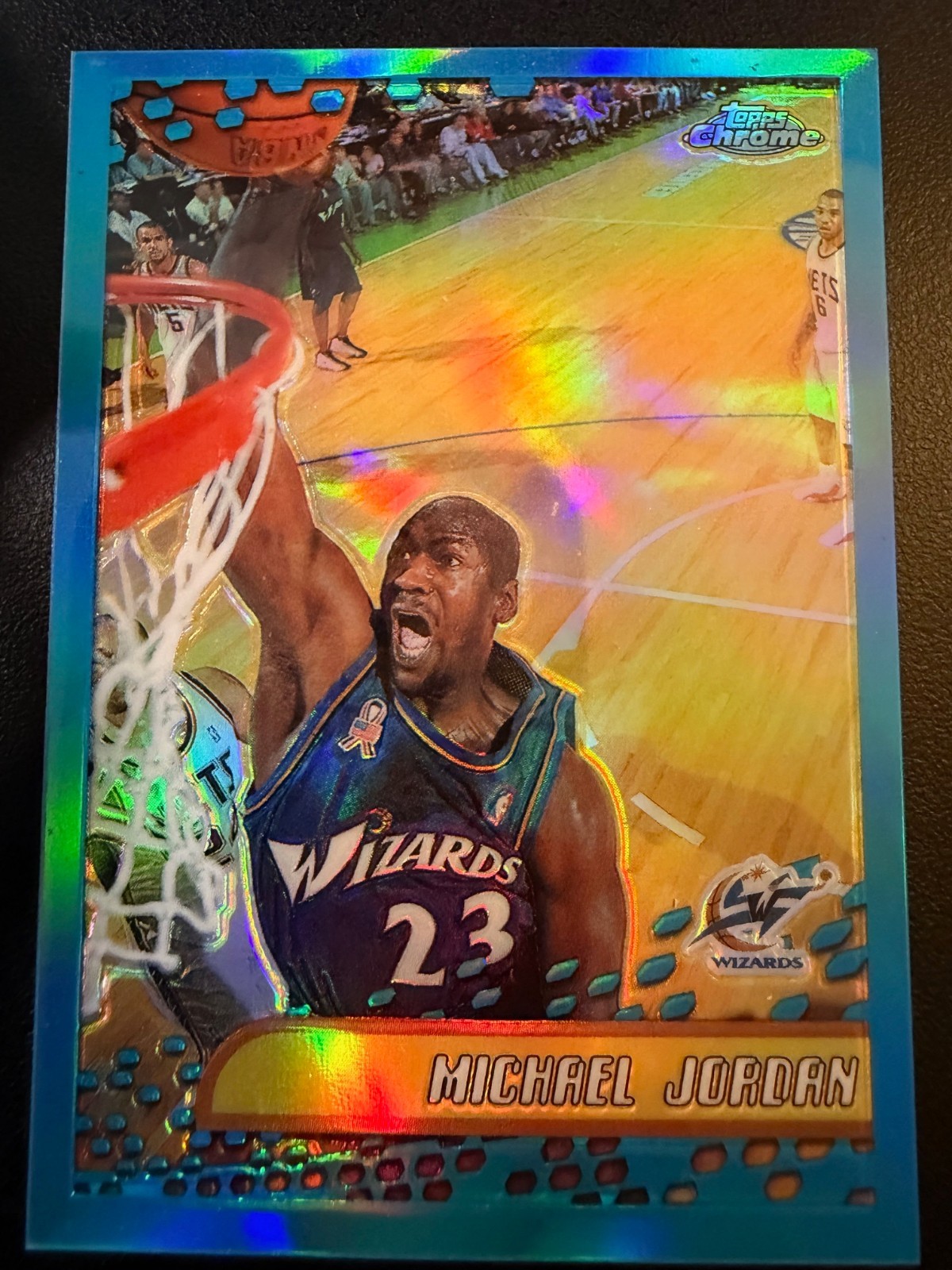 2001-02 Topps Chrome Refractor #95 Michael Jordan Wizards HOF