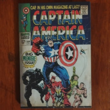 Marvel Comics Capitan America arte da parete incorniciata MDF 7,25 x 10,25 pollici