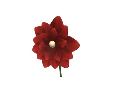 Robl0x | Scarlet Lapel Pin Red Poinsettia Flower Series 2 - RARE Toy Code
