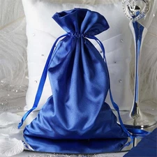12 pcs 6x9" Royal Blue SATIN FAVOR BAGS Wedding Party Reception Gift Favors