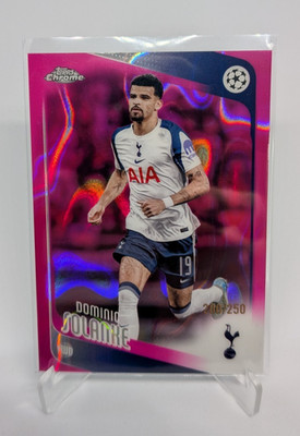 Topps Chrome UEFA CC 2025/26 - Dominic Solanke - Pink Lava Refractor /250