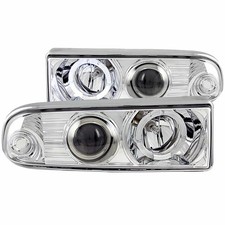 Chrome Clear Lens Headlight Set Whalo For 98-04 Chevy S10 Wo Fog Lights Ccfl Chrome Clear Lens Headlight Set Whalo For 98-04 Chevy S10 Wo Fog Lights Ccfl