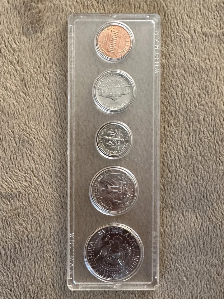 1988 P & D UNCIRCULATED Birth Year 10 Coin Set in Whitman Plastic Holder AU BU - Image 3 of 4