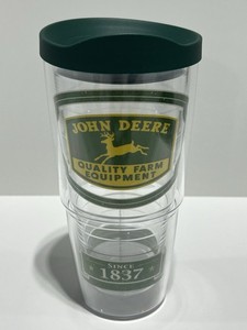 Tervis 24 OZ John Deere Tumbler With Lid Made in America Keeps Drinks Hot & Cold