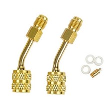 R410a Adapter, 5/16" Female SAE to 1/4" Male SAE Adapter for Mini Split
