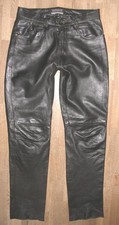 -CLOCKHOUSE- Herren- LEDERJEANS / Lederhose aus Nappaleder in schwarz W34/ L36
