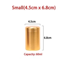 Airtight Smell Proof Metal Tea Can Portable Travel Tea Stash Jar Container Tool