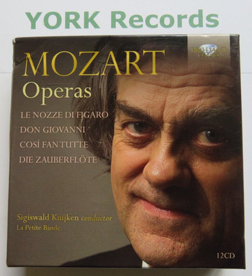 MOZART - Operas - 3 Complete KUIJKEN La Petite Bande - Ex 12 CD Set Brilliant