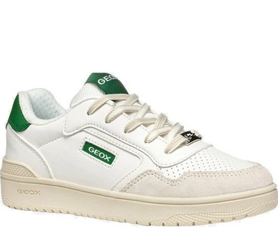 Geox Washiba Boys' White Fashion Sneakers Casual J55LQD05422C0547