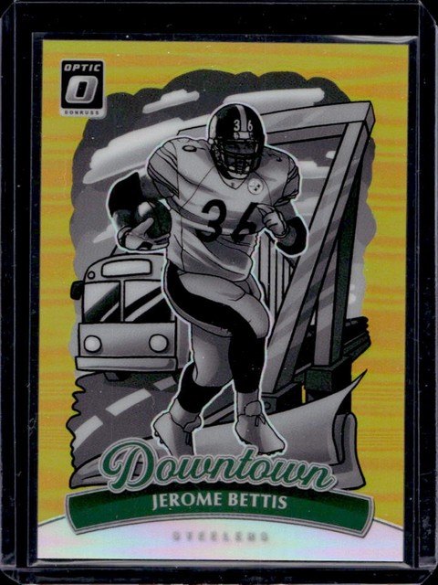 2025 Donruss Optic Jerome Bettis Downtown Legends Gold Prizm #/10 Steelers