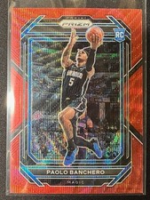 2022-23 Panini Prizm Basketball Red Wave Rookie #249 Paolo Banchero