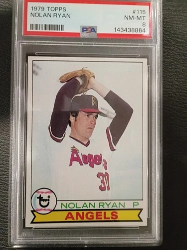 GORGEOUS 1979 TOPPS #115 NOLAN RYAN PSA 8 LOOKS BETTER! PERFECTLY CENTERED HOT🔥