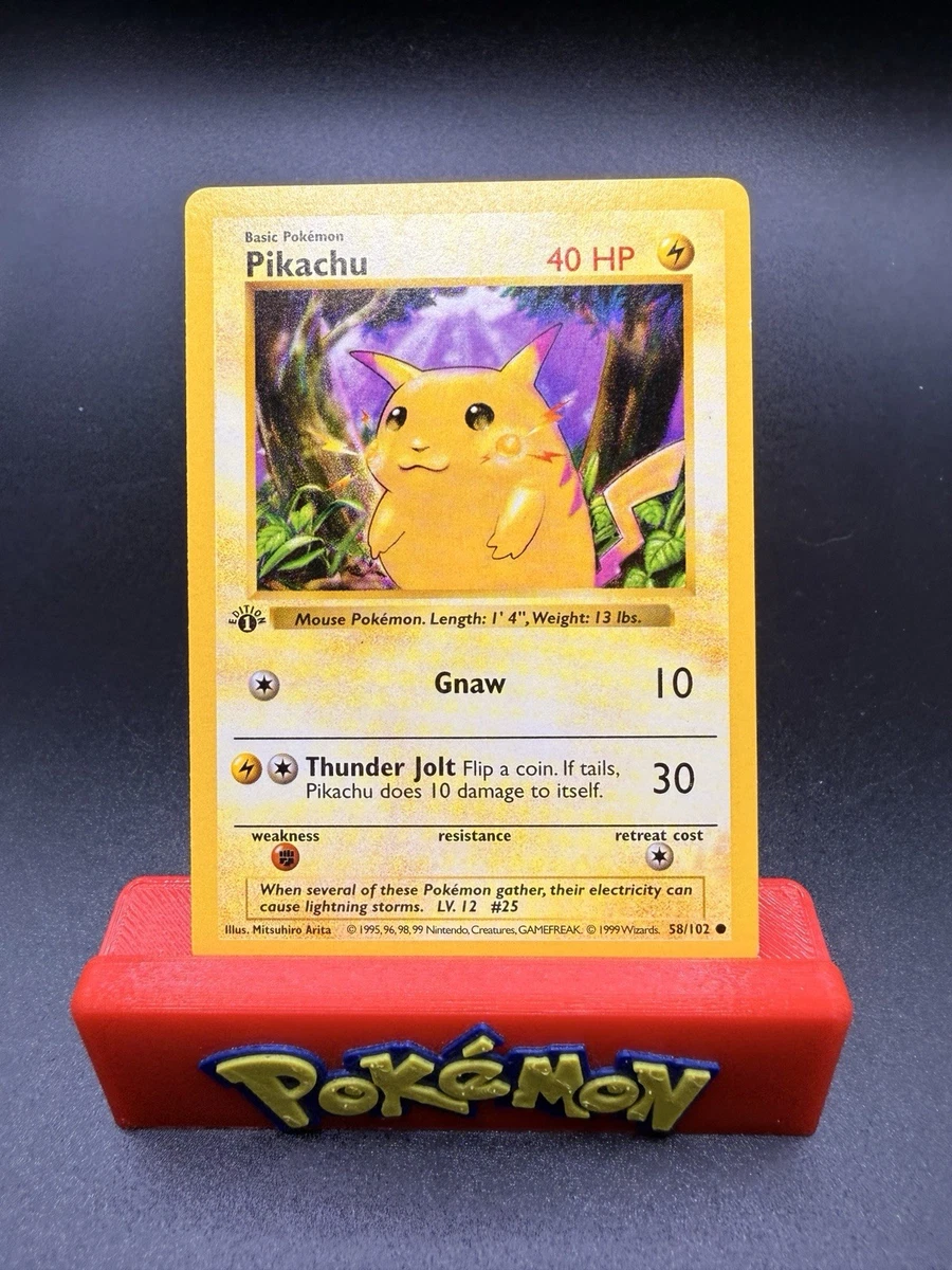 Pikachu Pokémon TCG Shadowless Individual Collectible Card Game