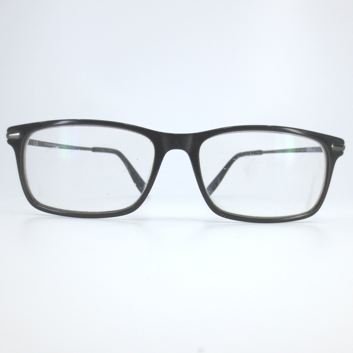 Trussardi VTR344K Titanium Eyeglasses Black Rectangular 53-16-140