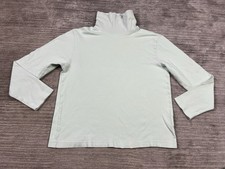 Basic Editions Top Womens Large Green Long Sl...