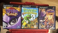 Spyro: Enter the Dragonfly, A Hero's Tail, Frogger PS2 Universal Konami Manuals