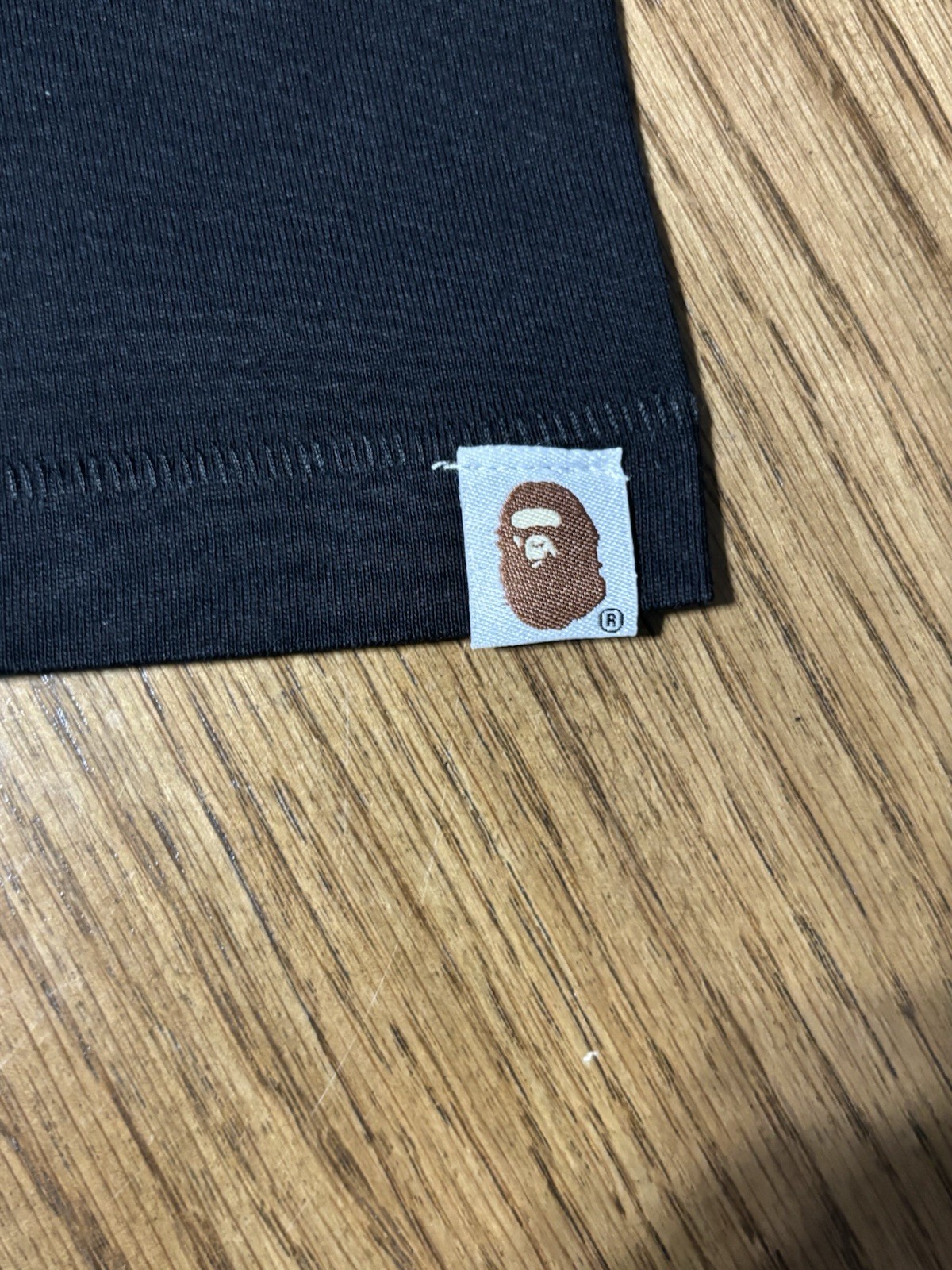 A Bathing Ape Black Ape Head Plaid Logo Graphic Men's Short Sleeve T-Shirt M thumbnail 4