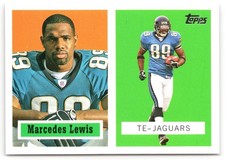 2006 Topps 22 Marcedes Lewis Turn Back the Clock Jacksonville Jaguars Card