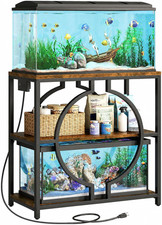 20-29 Gallon Aquarium Stand with Power Outlet, 3 Tier Heavy Duty Metal Fish Tank