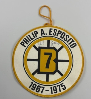 1975 Vintage Phil Esposito Signed Boston Bruins HOF Mini Banner