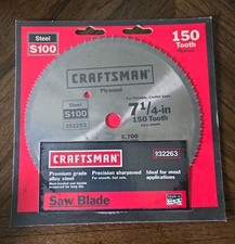 Craftsman Steel S100 #932263 150 Tooth 7.25" Saw Blade