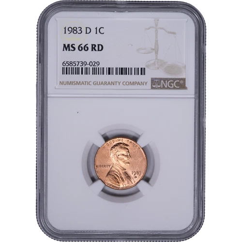 1983-D Lincoln Memorial Cent — photo from another recent sale