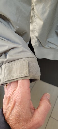 Vtg 90s Columbia Mens Khaki, gray Fleece Lined Bomber Jacket Outdoors Hiking L - Picture 6 of 11
