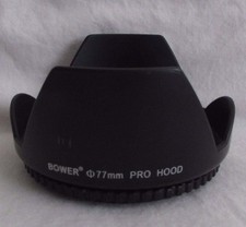 Used Lens Hood: H10830 77mm Bower screw in 18-200mm
