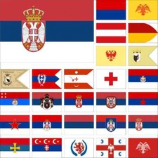 Serbia Flag Empire Habsburg War Vojvodina Krajina Partisans Salvation Revolution