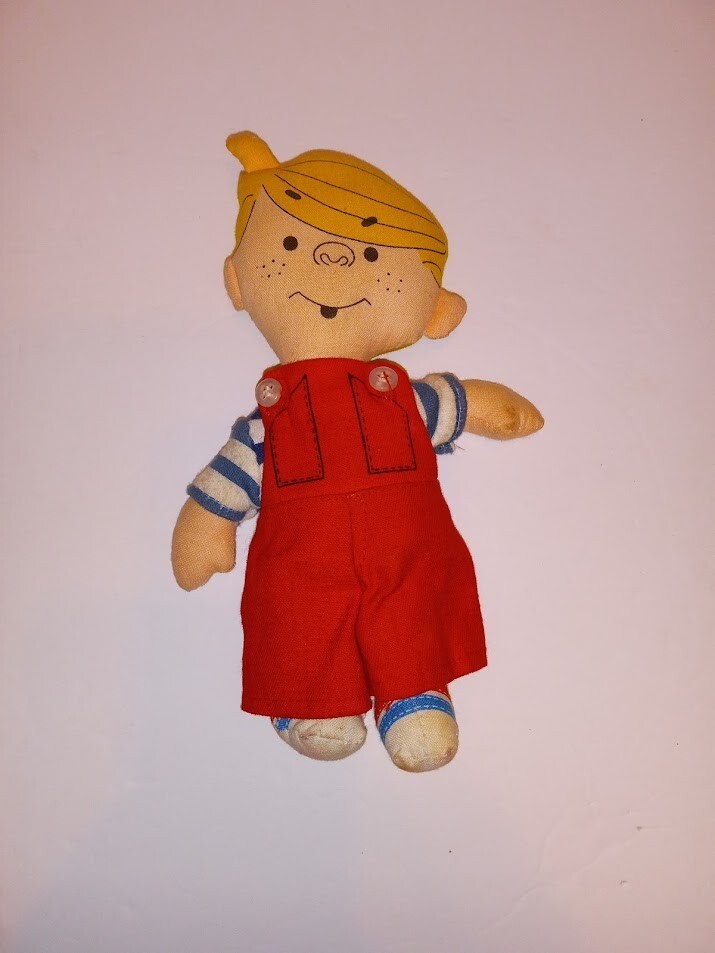 Vintage 1976 Dennis The Menace Doll By Ideal 8 Inches Tall