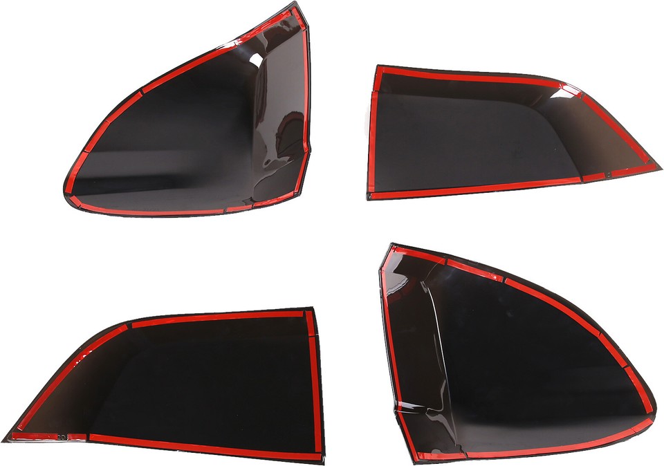 Smoked Black Tail Light Lamp Guard Cover Trim Fit For BMW X5 F15 2014