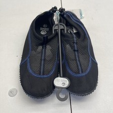 Pacific Dreams Black  Blue Unisex Adults Water Shoes Size 12