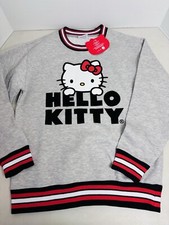 Hello Kitty Fleece Sweatshirt Sanrio Gray size S Brand New with tag