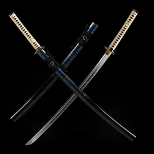Japanese Samurai Sword Katana Full Tang Sharp 1095 Carbon Steel Battle Ready