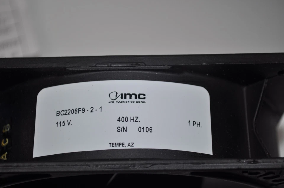 NUEVO IMC Tubo Axial Boxer Ventilador 115V 400Hz 130 CFM 3350 RPM BC2206F9-2-1 Foto 4 de 4