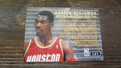 94-95 FLEER ULTRA AWARD WINNER # 3 OF 4 HAKEEM OLAJUWON BASKETBALL