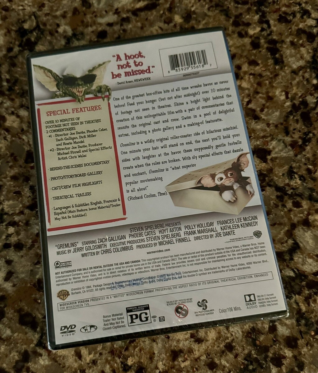 Gremlins (DVD, 2016) Brand New Sealed 883929556182| eBay