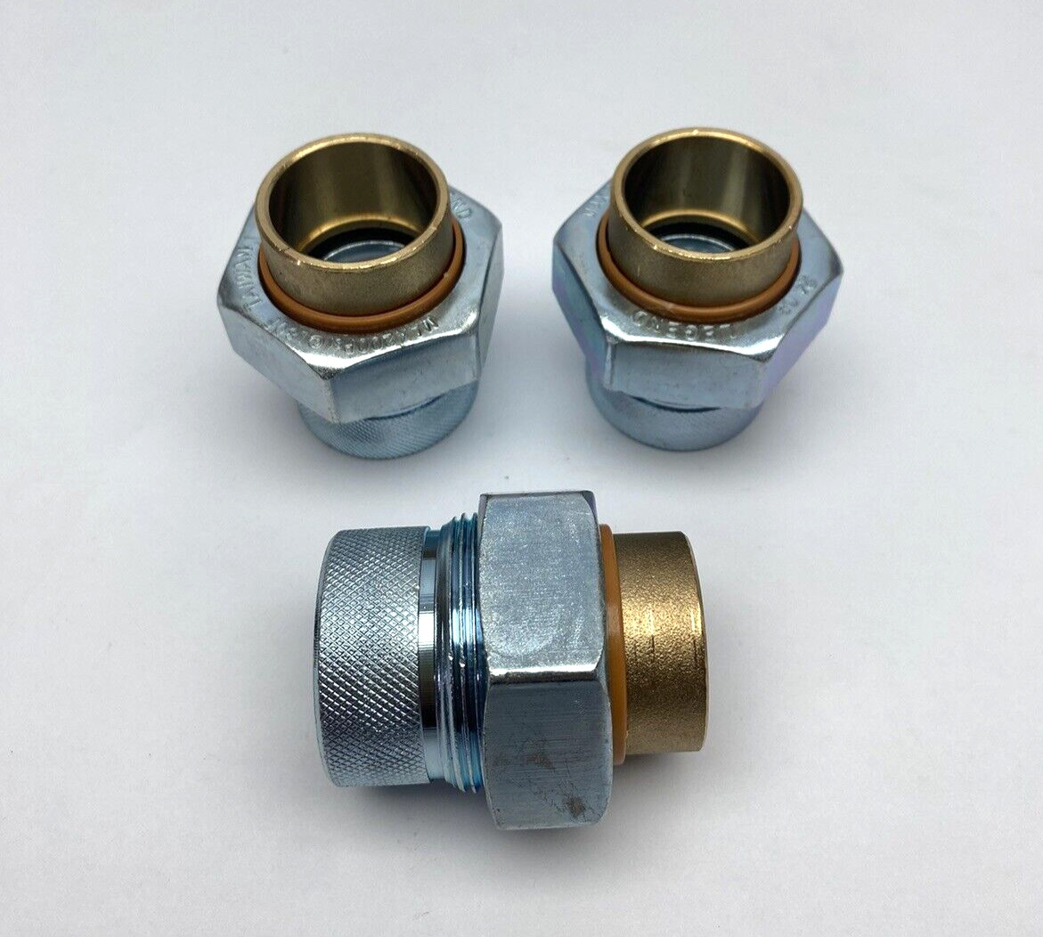 Lot Of 3, T571 Legend Valve 1" F x S,  Dielectric Union, No Lead 200PSI 180F