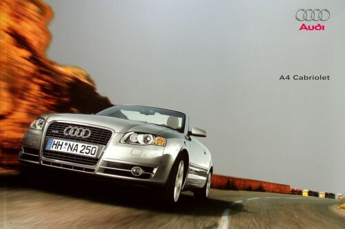 262893) Audi A4 Cabrio Prospekt 09/2005 - Bild 1 von 1