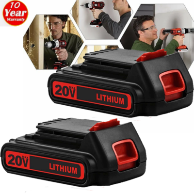 #ad 2Pack 20V Lithium ion 3.0Ah Replace for BLACKDECKER 20Volt LBXR20 LBX20 Battery $19.00