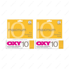 2 x Oxy 10 Acne Treatment Lotion 25g - 10 Benzoyl Peroxide for Stubborn Acne